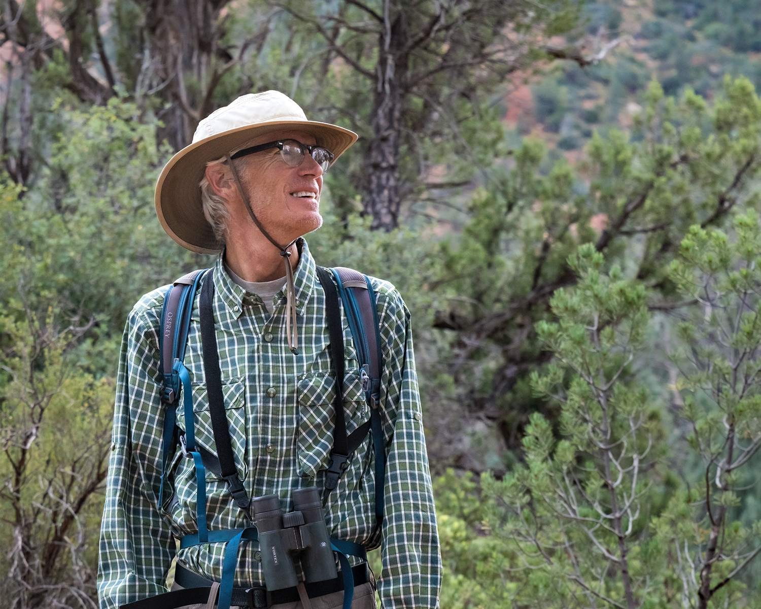 A current photo of Chris in the New Mexico wilderness